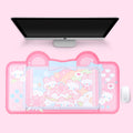Large Gaming Mouse Pad with Sakura Bunny Design