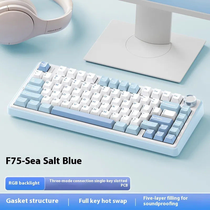 F75 Wireless Tri-Mode Mechanical Keyboard – Gasket Mount, Hot-Swap