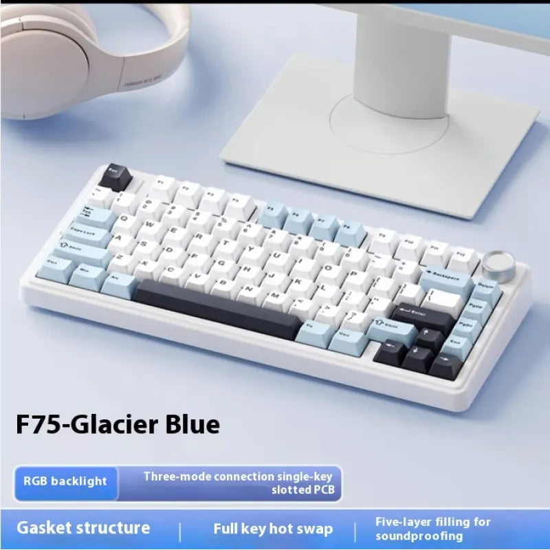 F75 Wireless Tri-Mode Mechanical Keyboard – Gasket Mount, Hot-Swap
