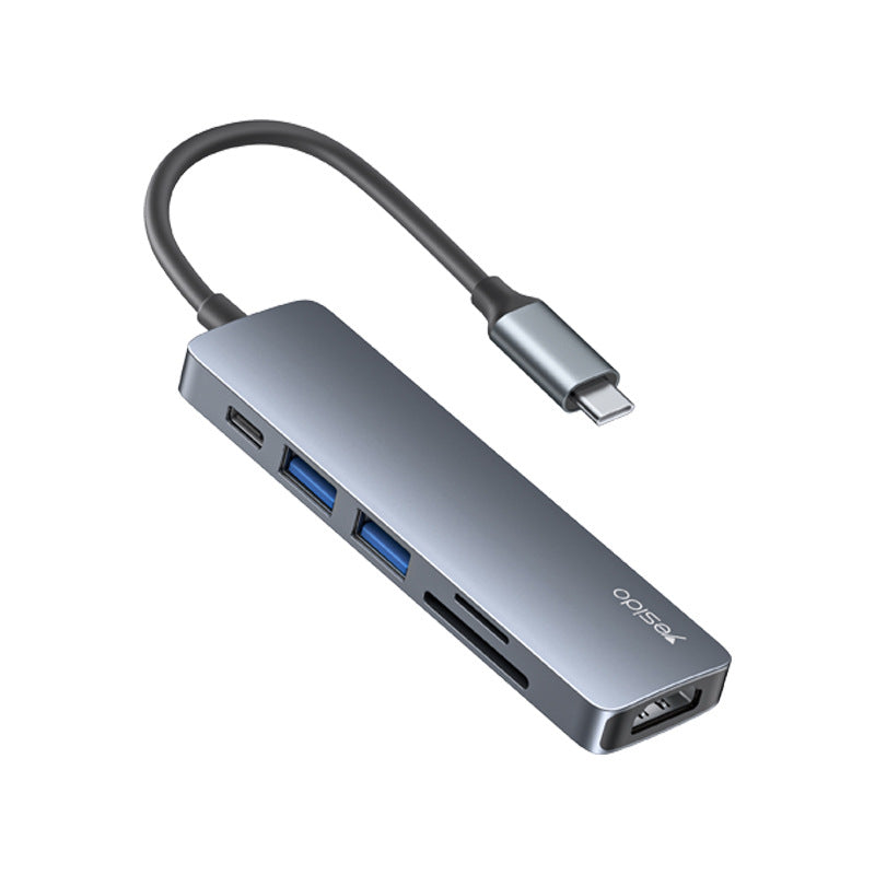 6-in-1 Type-C USB Hub with 4K HD Output
