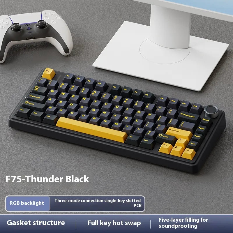 F75 Wireless Tri-Mode Mechanical Keyboard – Gasket Mount, Hot-Swap