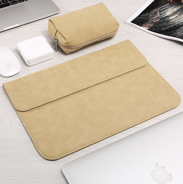 Frosted PU Leather Laptop Sleeve – 11" to 16"