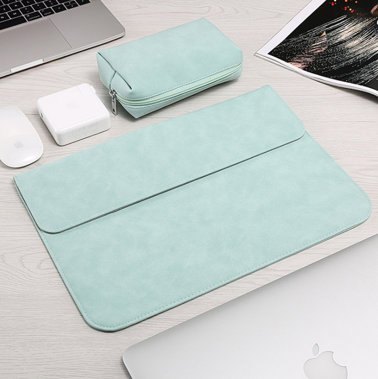 Frosted PU Leather Laptop Sleeve – 11" to 16"