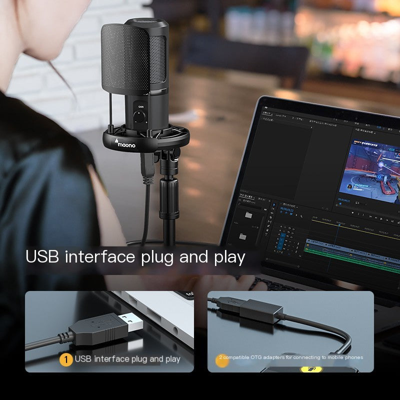 Maono PM461T USB Condenser Desk Microphone – RGB & Classic Editions