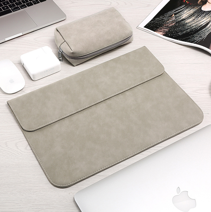 Frosted PU Leather Laptop Sleeve – 11" to 16"