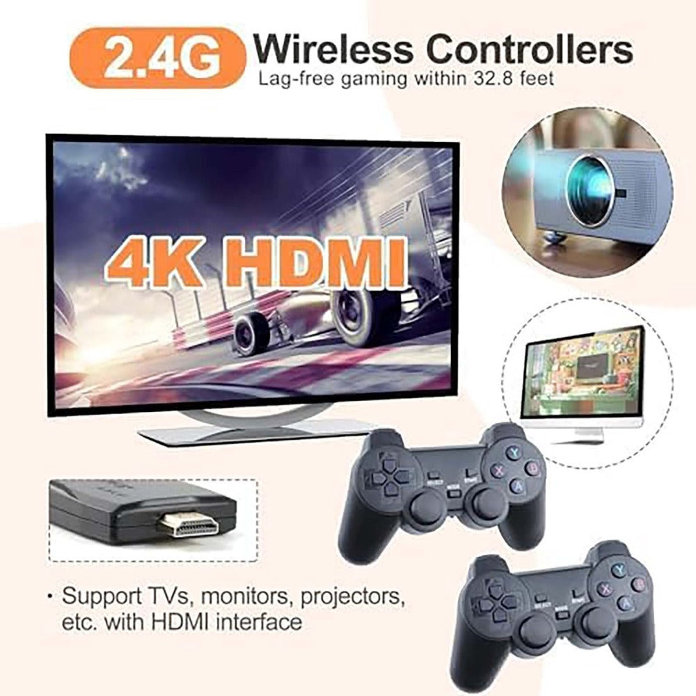 M8 Mini Game Console – Wireless, 64G SD