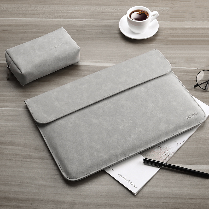 Frosted PU Leather Laptop Sleeve – 11" to 16"