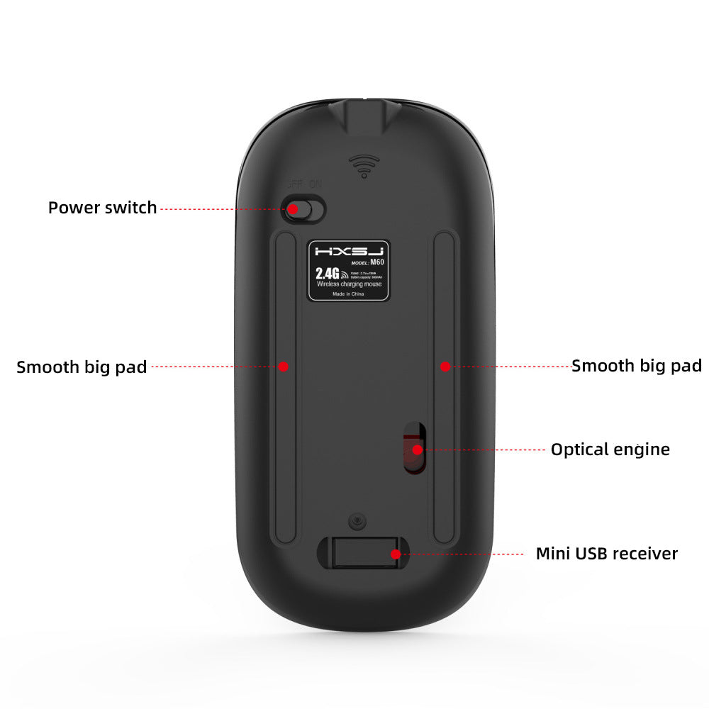 M60 Rechargeable Wireless Silent Mouse for Office Use